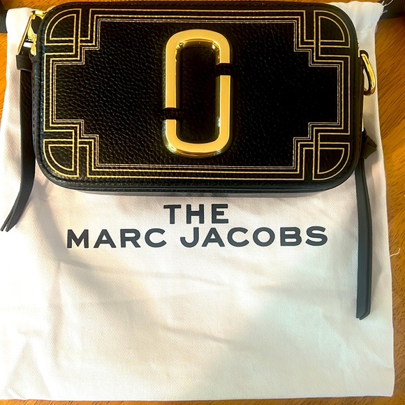 Marc Jacobs Bags Marc Jacobs The Snapshot Gilded Leather Small